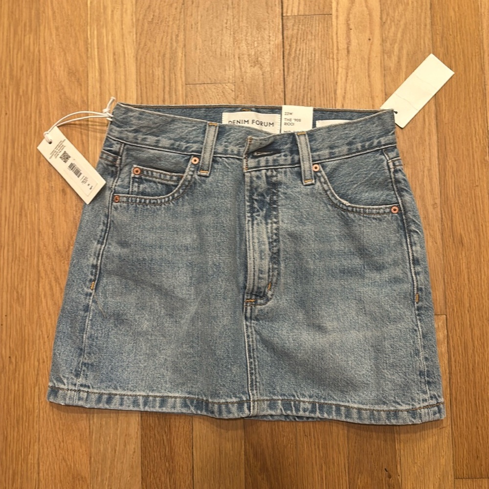 Aritzia Classic Blue Denim Skirt